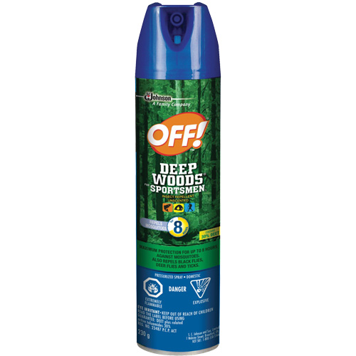 OFF! Deep Woods&reg; Sportsmen Insect Repellent, 30% DEET, Aerosol, 230 g Northern Industrial Supply Inc.