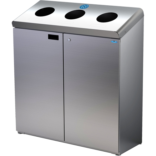 Station de recyclage au sol, Vrac, Acier inoxydable, 42 gal. Northern Industrial Supply Inc.
