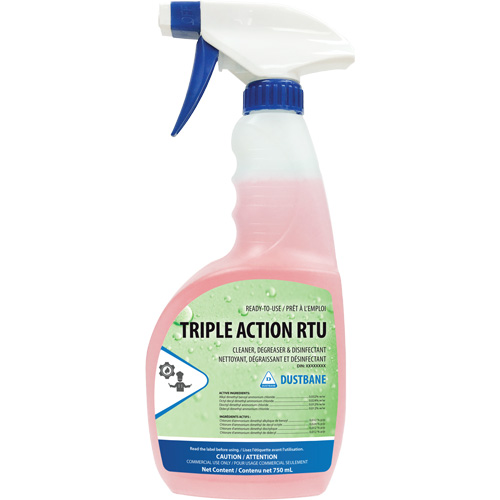 Action triple - nettoyant, d&eacute;graissant et d&eacute;sinfectant, 750 ml, Bouteille &agrave; g&acirc;chette Northern Industrial Supply Inc.