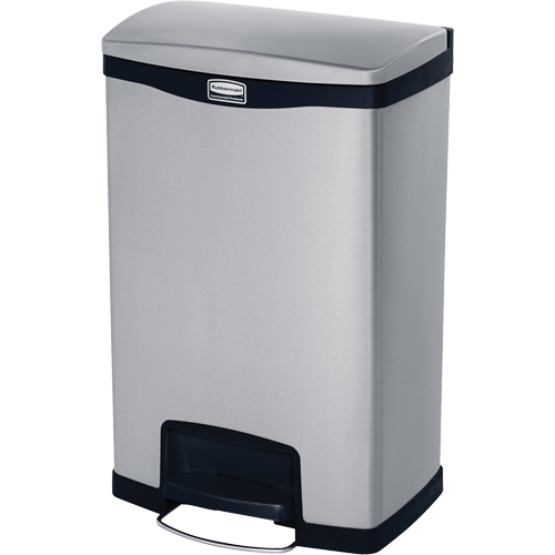 Contenant &agrave; d&eacute;chets Slim Jim , Acier inoxydable, Capacit&eacute; 13 gal. US Northern Industrial Supply Inc.