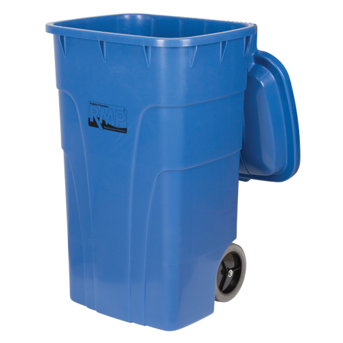 Bac de recyclage roulant, Bord de rue, Poly&eacute;thyl&egrave;ne, 65 gal. US Northern Industrial Supply Inc.