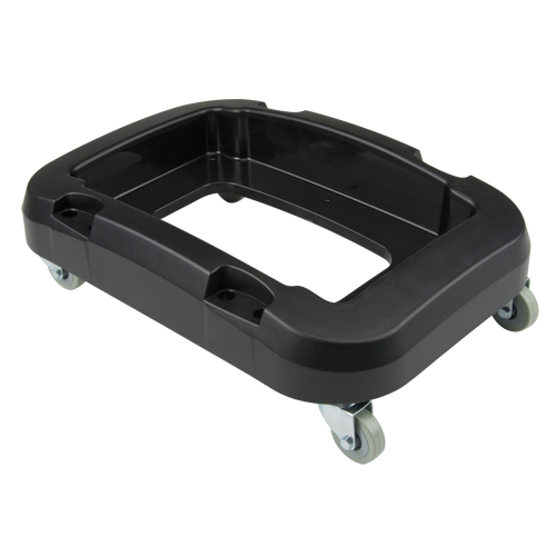 Recycling & Waste Receptacle Dolly, Polypropylene, Black, Fits: 17-1/4" x 12-1/2" Northern Industrial Supply Inc.