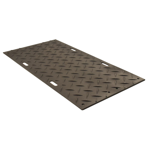 Medium-Duty Ground Protection, 4' x 8', High Density Polyethylene, Textured, Black Northern Industrial Supply Inc.