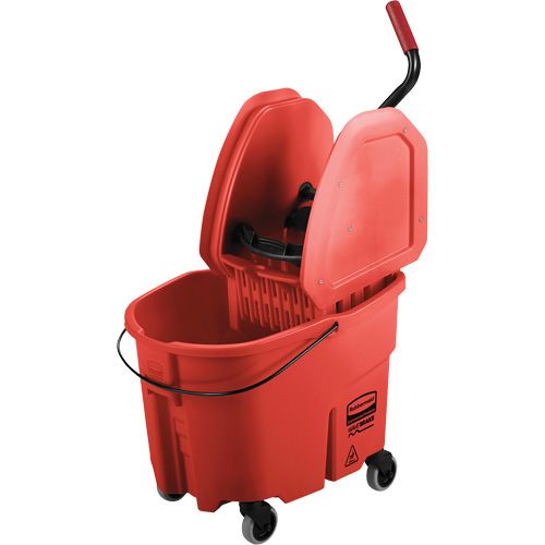 Ensemble de seau pour vadrouille et essoreuse WaveBrake, Pression vers le bas, 8,75 gal. US (35 pintes), Rouge Northern Industrial Supply Inc.