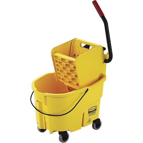 Seau pour vadrouille et essoreuse WaveBrake, Pression lat&eacute;rale, 6,5 gal. US (26 pintes), Jaune Northern Industrial Supply Inc.
