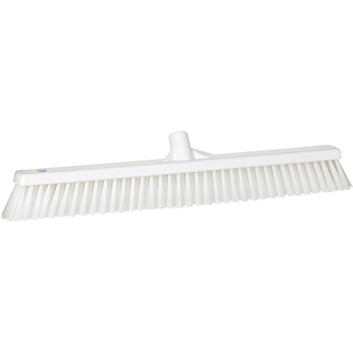 Combo Bristle Push Broom, Coarse/Fine Bristles, 24", Polyester, White Northern Industrial Supply Inc.