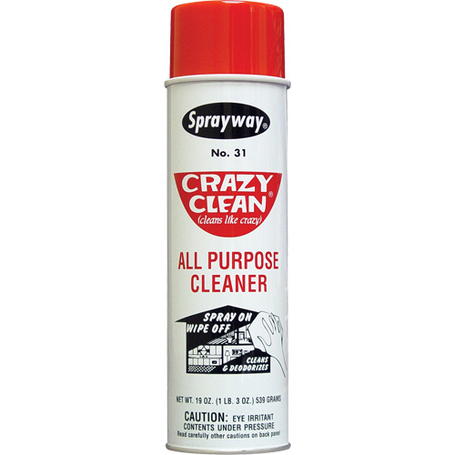 Nettoyant tout usage Crazy Clean, 20 oz, Canette a&eacute;rosol Northern Industrial Supply Inc.