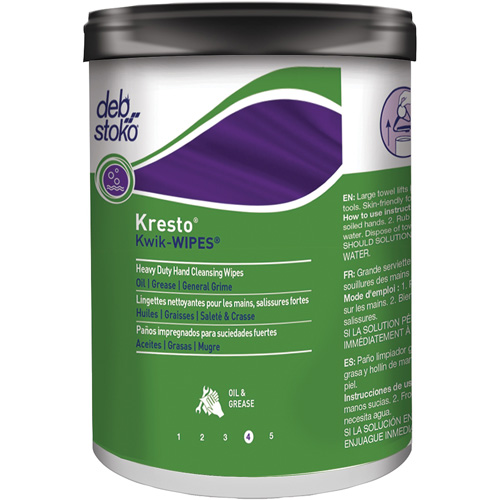Kresto&reg; Kwik-Wipes&reg; Wipes, 70 Wipes, 12" x 10" Northern Industrial Supply Inc.