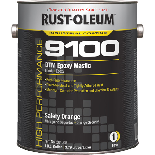 9100 System DTM Epoxy Mastic Base, Safety Orange, Gallon Northern Industrial Supply Inc.