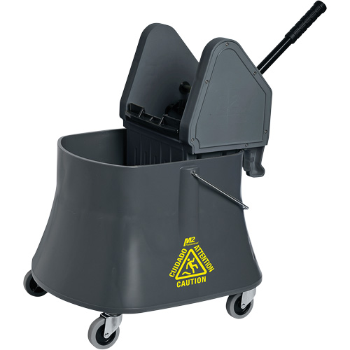 Ensemble de seau pour vadrouille et essoreuse Champ, Pression vers le bas, 10 gal. US (40 pintes), Gris Northern Industrial Supply Inc.
