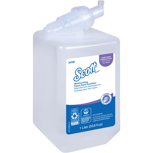 Mousse d&eacute;sinfectante et hydratante pour les mains Control de Scott, 1000 ml, Cartouche de recharge, 70 % alcool Northern Industrial Supply Inc.
