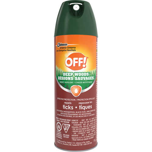 OFF! Deep Woods&reg; Tick Repellent, 25% DEET, Aerosol, 170 g Northern Industrial Supply Inc.