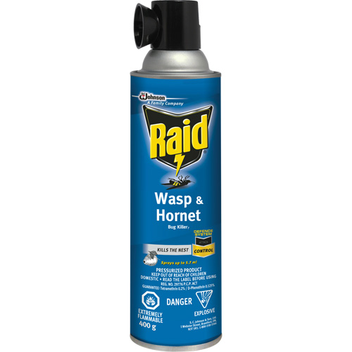 Raid&reg; Wasp & Hornet Bug Killer, 400 g, Solvent Base Northern Industrial Supply Inc.
