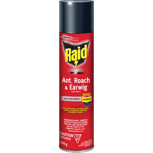Raid&reg; Ant, Roach & Earwig Insect Killer, 350 g, Solvent Base Northern Industrial Supply Inc.