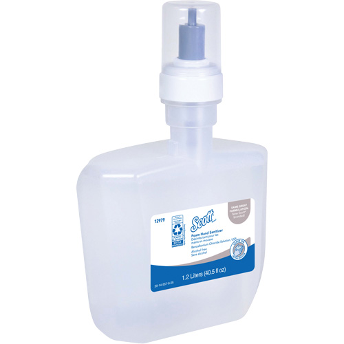 D&eacute;sinfectant en mousse sans alcool pour les mains Essential de Scott, 1200 ml, Cartouche de recharge, 0% alcool Northern Industrial Supply Inc.