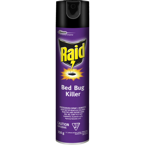 Insecticide pour punaises de lit Raid, 350 g, Canette a&eacute;rosol, &agrave; base de solvant Northern Industrial Supply Inc.