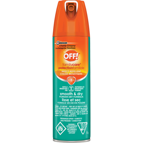 OFF! FamilyCare&reg; Smooth & Dry Insect Repellent, 15% DEET, Aerosol, 113 g Northern Industrial Supply Inc.