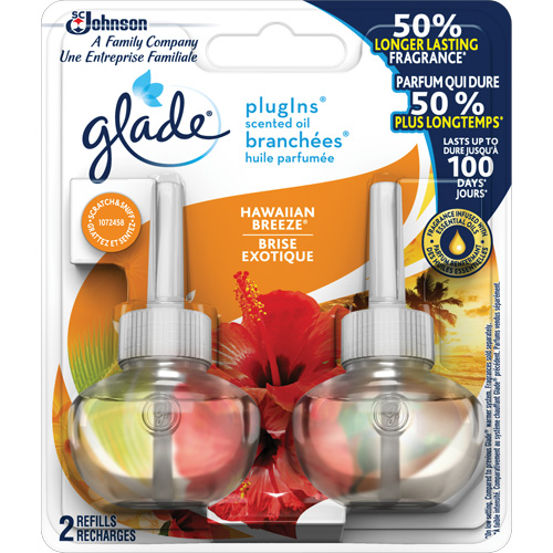 Glade&reg; PlugIns&reg; Scented Oil Refills, Hawaiian Breeze&reg;, Cartridge Northern Industrial Supply Inc.