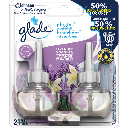 Glade&reg; PlugIns&reg; Scented Oil Refills, Lavender & Vanilla, Cartridge Northern Industrial Supply Inc.