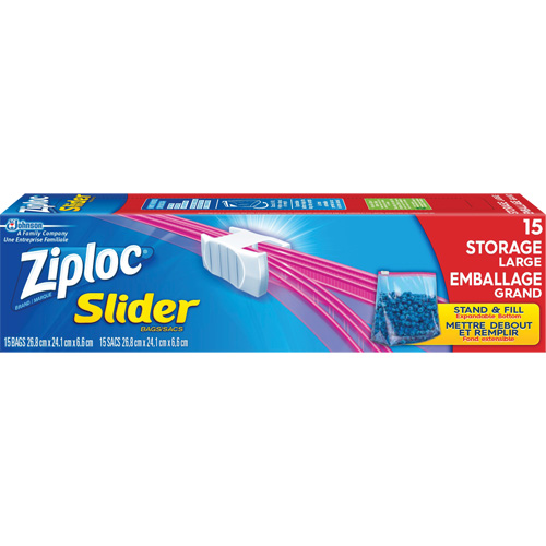 Sacs d'emballage &agrave; glissi&egrave;re Ziploc Northern Industrial Supply Inc.