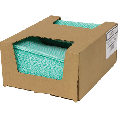 SaniWorks&reg; Choice Counter Cloths, Green/White Northern Industrial Supply Inc.