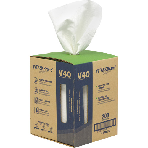 Essuie-tout de s&eacute;rie de qualit&eacute; V40 TaskBrand, Tout usage, 12" lo x 10" la Northern Industrial Supply Inc.
