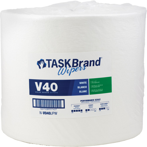 Essuie-tout de s&eacute;rie de qualit&eacute; V40 TaskBrand, Tout usage, 13" lo x 12" la Northern Industrial Supply Inc.