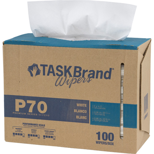 TaskBrand&reg; P70 Premium Series Wipers, Heavy-Duty, 16-3/4" L x 8-1/4" W Northern Industrial Supply Inc.