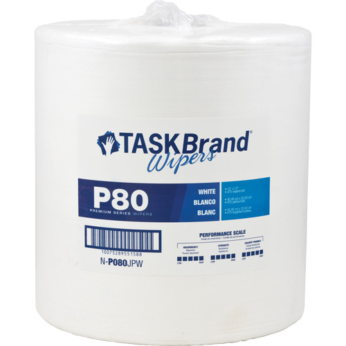 Chiffons de premi&egrave;re qualit&eacute; P80 TaskBrand, Robuste, 13" lo x 12" la Northern Industrial Supply Inc.