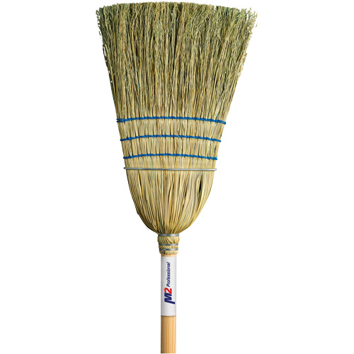 Balai de paille robuste, Trois cordes, Manche Bois Northern Industrial Supply Inc.