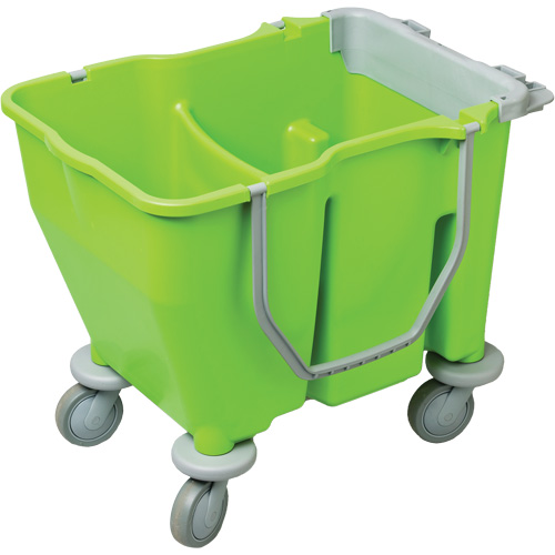 Seau double pour vadrouille avec essoreuse, Capacit&eacute; de 3,75 gal. US (60 pintes), Vert Northern Industrial Supply Inc.