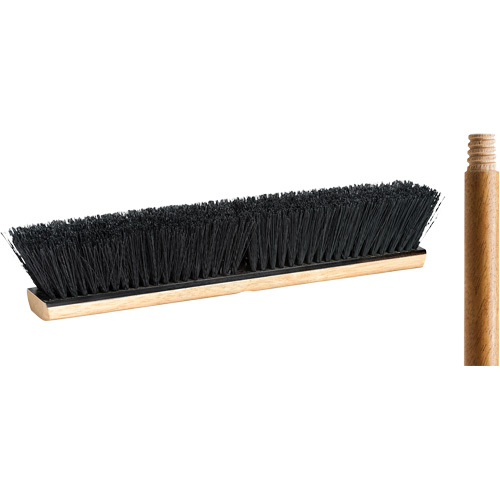 Push Broom with Handle, 18", Medium, Tampico Bristles Northern Industrial Supply Inc.