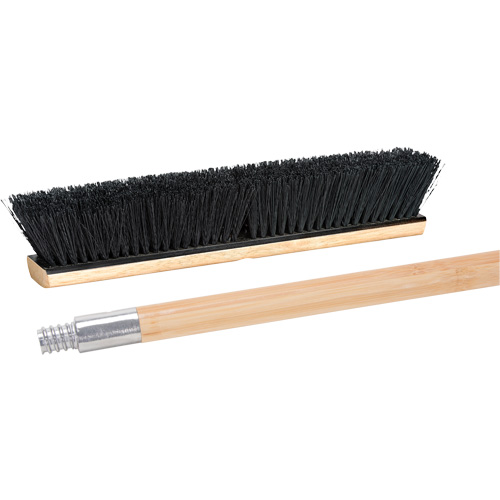 Push Broom with Metal-Threaded Handle, 24", Medium, Tampico Bristles Northern Industrial Supply Inc.