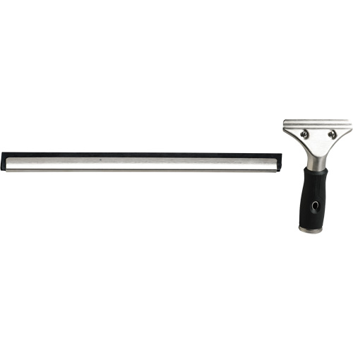 Window Squeegee with Handle, 12", Rubber, Stainless Steel Frame Northern Industrial Supply Inc.