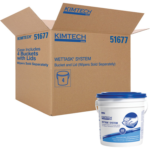 WetTask Wiping System Bucket with Lid Northern Industrial Supply Inc.