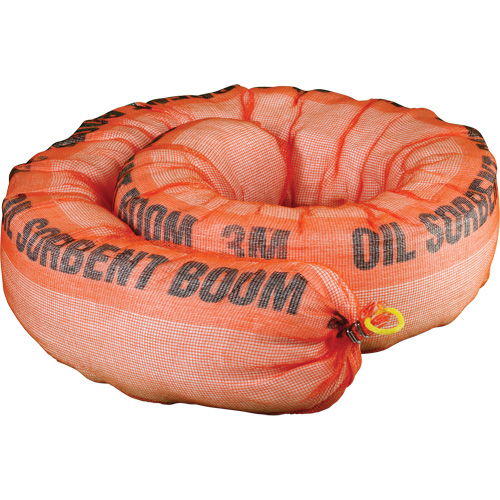 Barri&egrave;re de pollution absorbante pour produits p&eacute;troliers, Huile seulement, 1,5' lo x 10" la, Absorption 69,3 gal Northern Industrial Supply Inc.