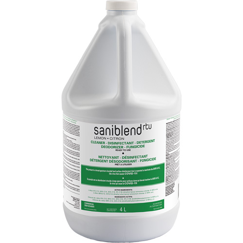 D&eacute;sinfectant et assainissant SaniBlend pr&ecirc;t &agrave; l'emploi, 4 L, Cruche Northern Industrial Supply Inc.
