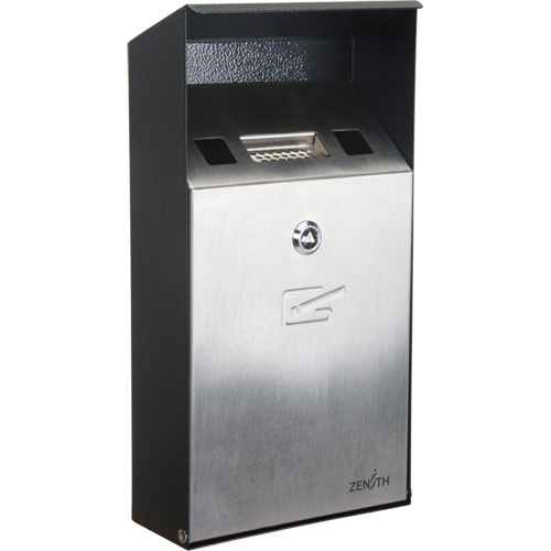 Smoking Receptacle, Wall-Mount, Stainless Steel, 1 Litre Capacity, 11-4/5" Height Northern Industrial Supply Inc.