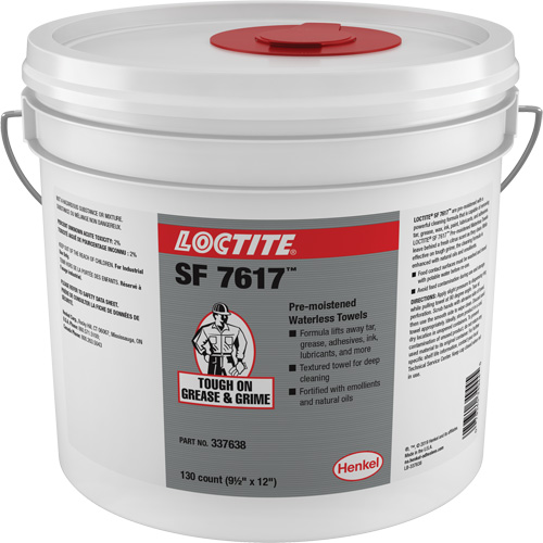 SF 7617 Industrial Hand Wipes, 130 Wipes, 12" x 9-1/2" Northern Industrial Supply Inc.