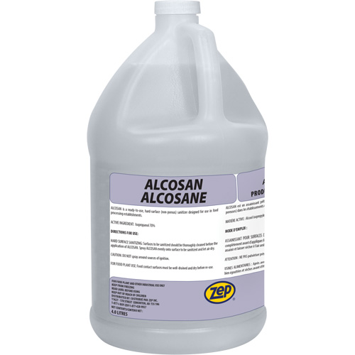 D&eacute;sinfectant de surfaces dures Alcosan, 4 L, Cruche Northern Industrial Supply Inc.