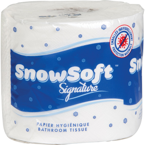 Papier hygi&eacute;nique de premi&egrave;re qualit&eacute; Snow Soft, 2 Pli, 600 Feuilles/Rouleu, Longueur 145', Blanc Northern Industrial Supply Inc.