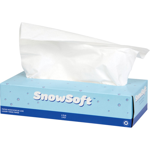 Snow Soft Premium Facial Tissue, 2 Ply, 7.4" L x 8.4" W, 100 Sheets/Box Northern Industrial Supply Inc.