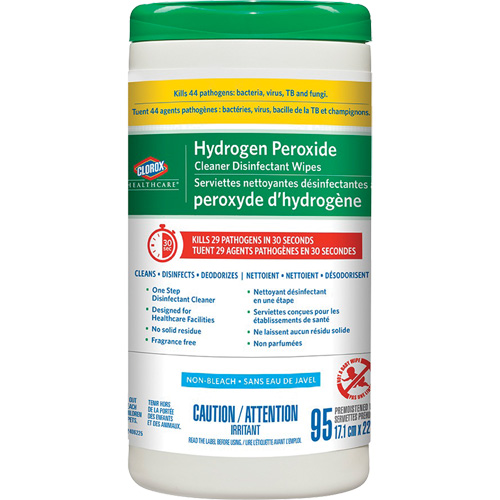Healthcare&reg; Hydrogen Peroxide Cleaner Disinfecting Wipes, 95 Count Northern Industrial Supply Inc.