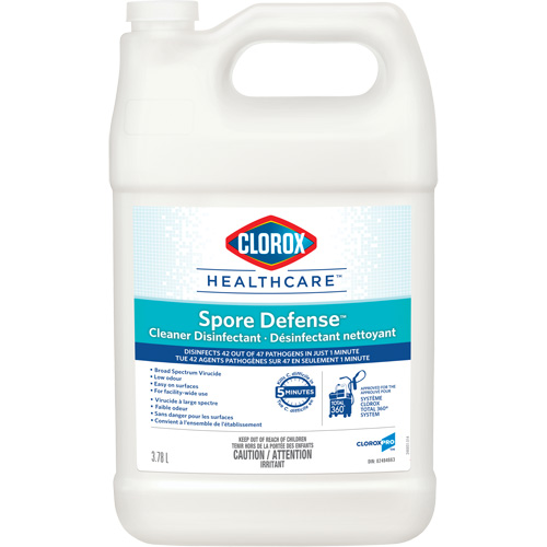 D&eacute;sinfectant nettoyant Clorox Healthcare Spore Defense, 3,78 L, Cruche Northern Industrial Supply Inc.