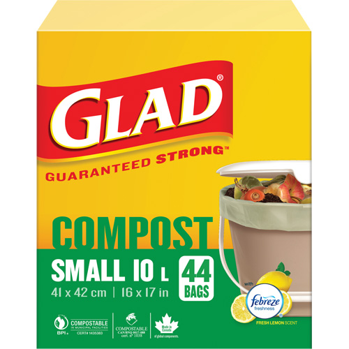 Petits sacs de compostage, R&eacute;gulier, 17" lo x 16" la, Brun, Capacit&eacute; de 10 L (3 gal.) Northern Industrial Supply Inc.