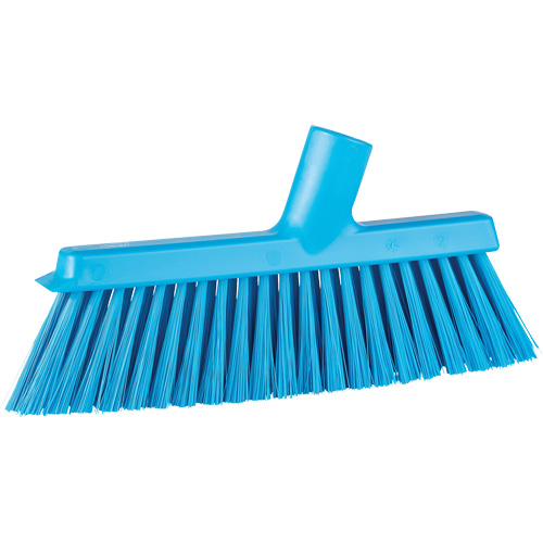 Balai biseaut&eacute; avec pas de vis inclin&eacute;, Crins Moyen, 10", Polyester, Bleu Northern Industrial Supply Inc.