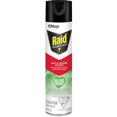 Raid&reg; Essentials Ant & Spider Killer, 350 g, Aerosol Can Northern Industrial Supply Inc.