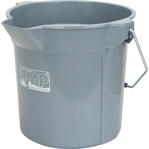 Seau rond avec bec verseur, Capacit&eacute; de 2,64 gal. US (10,57 pintes), Gris Northern Industrial Supply Inc.