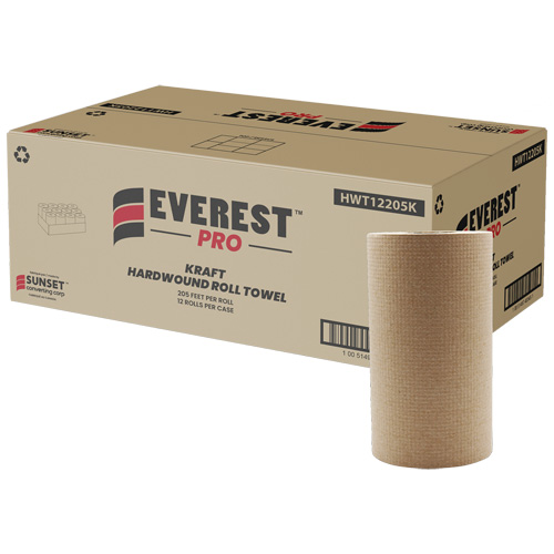 Kraft Hardwound Roll Towels, 1 Ply, Centre Pull, 205' L Northern Industrial Supply Inc.