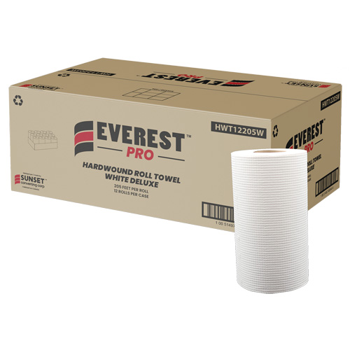 White Deluxe Hardwound Roll Towels, 1 Ply, Centre Pull, 205' L Northern Industrial Supply Inc.